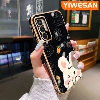 YIWESAN เคสสำหรับ Tecno Pova 3 Pova Neo Pova Neo2 Pova 4 Pro เคสการ์ตูนดีไซน์ใหม่กระต่ายน่ารักเคสโทรศัพท์ขอบเคสซิลิโคนแบบนุ่มคลุมทั้งหมดเลนส์กล้องถ่ายรูปเคสป้องกันทนแรงกระแทก