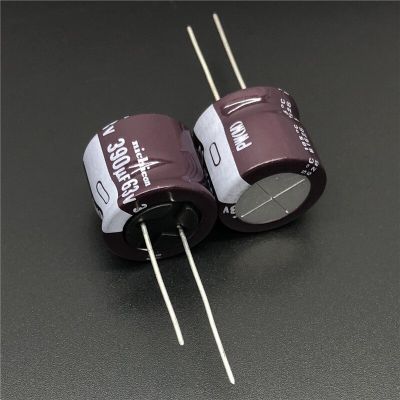 5pcs/50pcs 390uF 63V NICHICON PW Series 18x16mm Low Impedance 63V390uF Aluminum Electrolytic capacitor