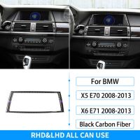 Rrx E71 X6 X5รถ Bmw 2008-2013คาร์บอนไฟเบอร์ระบายอากาศภายในตกแต่งแผงนำทางสติกเกอร์ตกแต่งฝาครอบ