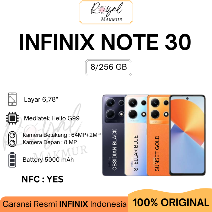 Infinix Note 30 8/256 GB - Garansi Resmi | Lazada Indonesia