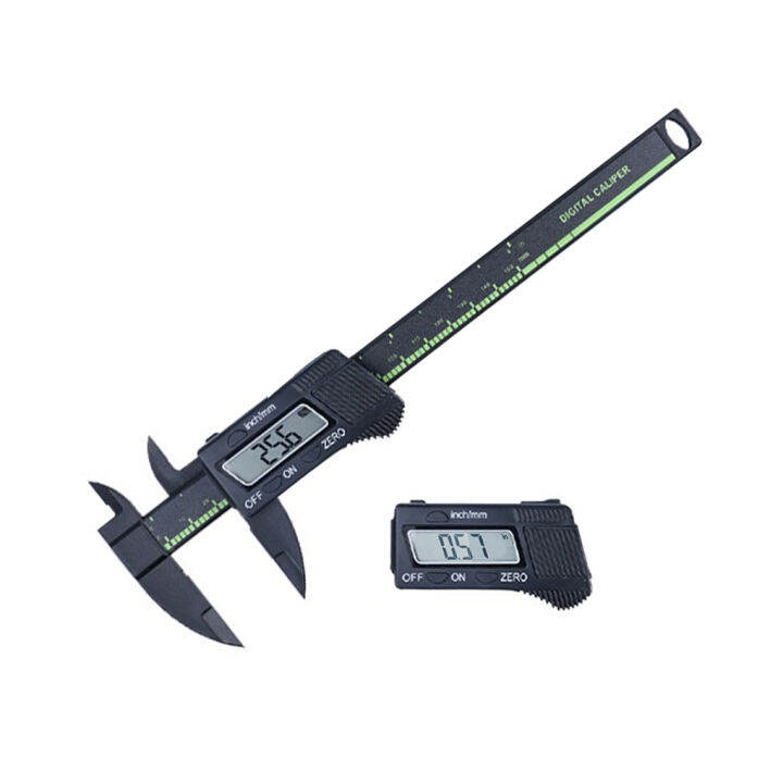 Digital Vernier Caliper 0150mm Plastic Sliding Gauge Inch/mm