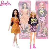 ผมบลอนด์ตุ๊กตาแฟชั่น J55 Barbie กับร็อค GRB47ตุ๊กตาผมสีน้ำตาลลายจุด Off-The-Gaun Bahu Terbuka ของขวัญตุ๊กตาเด็กผู้หญิง GRB52