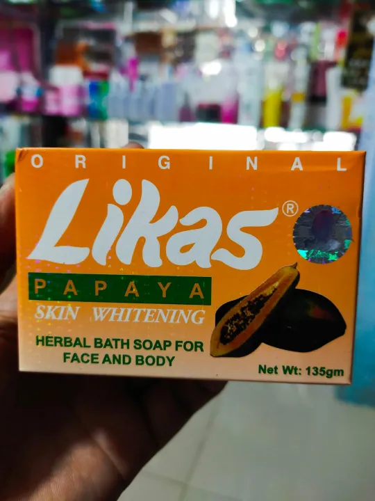 Original Likas Papaya Skin Whitening Herbal Bath Soap 135g | Lazada PH