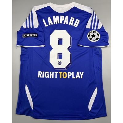 เสื้อบอล ย้อนยุค เชลซี เหย้า 2011 Retro Chelsea Home พร้อมเบอร์ชื่อ 8 LAMPARD อาร์มครบ ชุดแชมป์ยูฟ่า แชมเปี้ยนลีค เรโทร