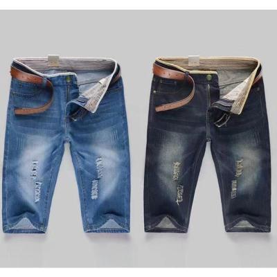 2021 New Jeans ยีนส์ขาสั้น ผ้ายืดฟอกนิ่ม สีมิดไนด์-สนิมน้ำตาล มีริม ไซส์28-40