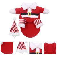 1 set of Xmas Party Pet Clothing Pet Dog Cosplay Costume Pet Clothing with Hat