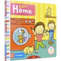 Busy home series office books my family things cognition English picture books office paperboard books interesting enlightenment parent-child education interactive learning toy game Books English original imported books