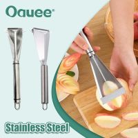 Fruit Carving Knife Stainless Steel Triangle Vegetable Fruit Slicer Push Planer Knife Carrots Peeler Non-slip Carving Blade Tool Graters  Peelers Slic