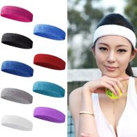 Women Men Cotton Sweat Sweatband Headband Yoga Gym Stretch