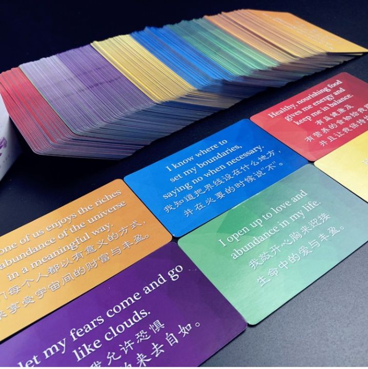 การ์ดสายรุ้ง-การ์ดสร้างแรงบันดาลใจ245ใบ-การ์ดพลังงานบวก-ให้กำลังใจ-แรงบันดาลใจ-แรงบันดาลใจสำรับการ์ด-oracle-ของขวัญสำหรับเพื่อน-rainbow-cards