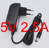 【On Sale】 EuroZone mall 1PCSAC 100V-240V ตัวแปลงไฟ DC 5V 2.5A 2500mA ปลั๊กแหล่งจ่ายไฟ EU DC 5.5Mm X 2.1Mm