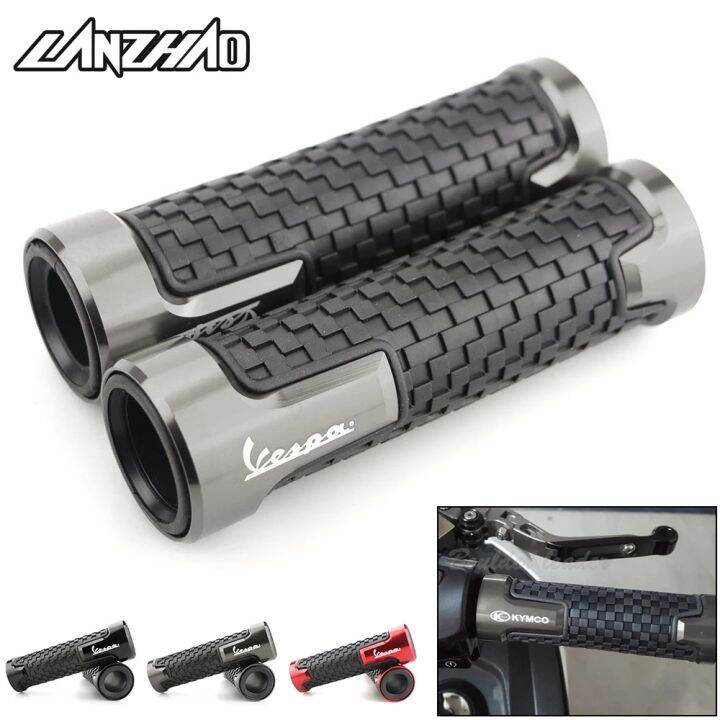 Motorcycle Aluminum Rubber Handlebar Grip handle Grips for Piaggio ...