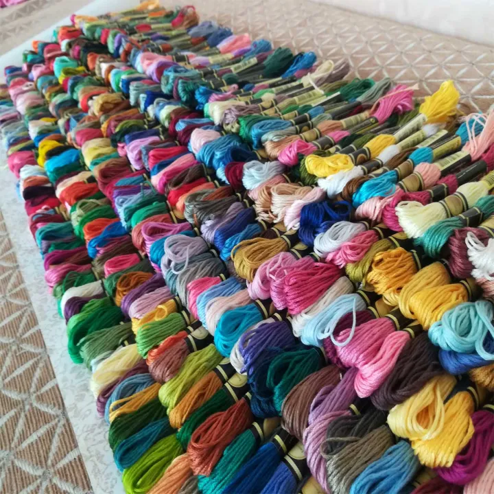 Cross Stitch Thread Full Set of 447Color Embroidery Insole DIY