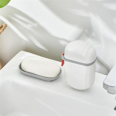 Soap Holder Creative Plastic Bathroom Home Outdoor Hiking Camping Waterproof With Cover Bathroom Products Sealing Storage Box Soap Dishes