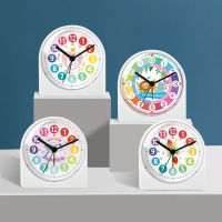 4นิ้วนาฬิกาปลุกนาฬิกานักเรียนนิ้วสำหรับเด็กโต๊ะเสียงเงียบอิเล็กทรอนิกส์ข้างเตียงน่ารัก