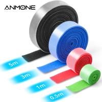 ANMONE USB Cable Winder Power Cable Tie Management Phone Wire Organizer 1m 3m 5m AUX Winding Cables Glued Holder