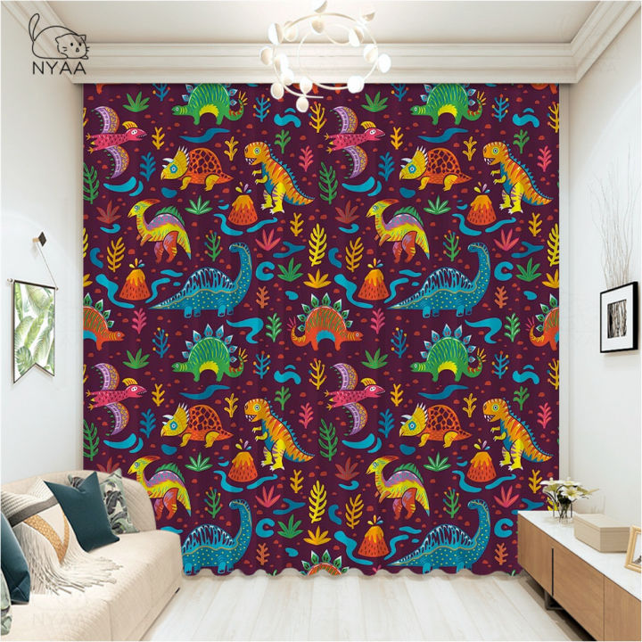 funny-kids-dinosaurs-child-curtain-home-supplies-cafe-curtains-window-roman-shades-bath-curtain-hooks-for-curtains-micro-shading