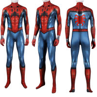 ปลอมตัว Spider Zentai ชุดคอสเพลย์เครื่องแต่งกายสีแดง What If Spider Cosplay Jumpsuit Spandex Man คอสเพลย์บอดี้สูท Masquerade ชุด