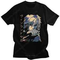 Retro Mens Vinland Saga T Shirt Short Sleeve Cotton T-shirt Casual Japanese Thorfinn Karlsefni Manga Anime Tee Tops Merchandise XS-6XL