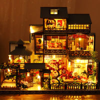 (ร้อน) CUTEBEE DIY ตุ๊กตาชุดสถาปัตยกรรมสไตล์จีน DIY ญี่ปุ่นเฟอร์นิเจอร์ขนาดเล็กรุ่นตกแต่งบ้านของเล่นของขวัญวันเกิด
