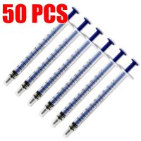 【CC】 50pcs/lot Plastic Syringe 1ml syringes 1cc without Needles Lab and Industrial Dispensing Adhesives Glue Soldering Paste