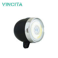 Vincita ไฟหน้าจักรยาน กลม สีขาว กระพริบได้  พร้อมถ่าน AA 2 ก้อน วินสิตา A094A - FRONT FORK LIGHT WITH BATTERY