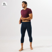 Quần bó thể thao nam Hibi Sports M105 - Loại lửng 3 4 có túi