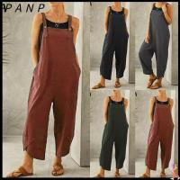 จั๊มสูทขายาว Overall Katun ทรงหลวม PANP