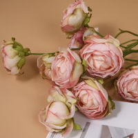 Spot parcel post FakeArtificial Flower Living Room Flower Arrangement Decoration Nordic Rose Indoor Dining Table Home Silk Flower Decoration Bouquet Decoration