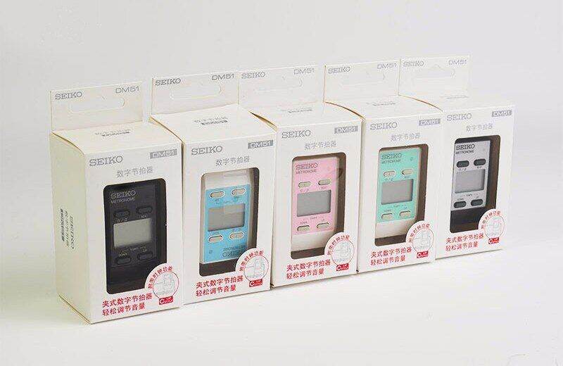 Seiko DM51B Digital Pocket Size Metronome / ClipOn Metronome Clock function General Instrument