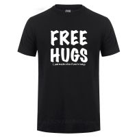 Cretless Hugs Print T Shirt For Men Male Summer Styles Tee O Neck Short Sleeve Fashion Cotton Tshirt Male Brand 100%