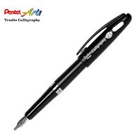 Pentel ปากกาหมึกซึม เพนเทล Tradio Calligraphy หัวตัด 2.1mm - หมึกสีดำ