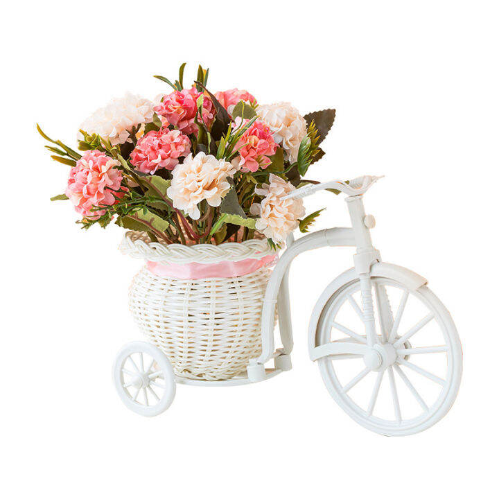 Yo-Fun New Bicycle Decorative Flower Basket Newest Plastic White ...