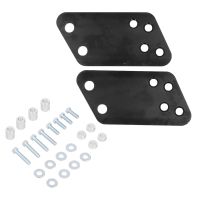 Black Motorcycle Passenger Footrest Relocation Kit Rear Foot Peg Replacement for V‑Star 650 1100 Pedals