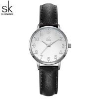 「Dark blue watch」SHENGKE นาฬิกาแฟชั่นผู้หญิง,นาฬิกาข้อมือควอตซ์ดีไซน์ดั้งเดิมนักเรียน39; S สายนาฬิกา PU หน้าปัดเล็ก Relogio Feminino