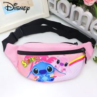 กระเป๋า Disney Stitch สำหรับเด็ก,กระเป๋าคาดเอวกีฬาแฟชั่นบรรจุของได้มากกระเป๋าสะพายไหล่สะพายพาดลำตัวลำลองอเนกประสงค์