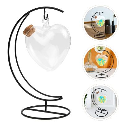 Terrarium Bottle Stand Heart Container Hanging Ornament Lid Display Origami Star Jars Landscape Shaped Pothook Iron Air Bottles