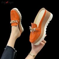 Hot sell Platform Wedge Heels Slides Women Summer Beach Slides Female Shoes orange white Chain Mules Design Slippers Flip Flops Shoes