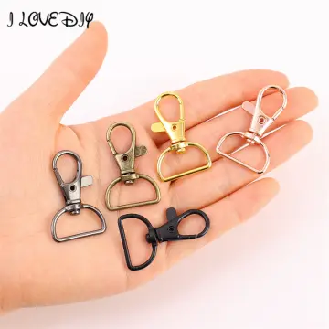 5/10Pcs Swivel Clasps with D Rings Lanyard Snap Hooks Keychain