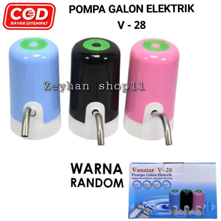 Pompa Galon Elektrik Vanstar Pompa Galon Listrik Bisa Di Charger Automatic Dringking Water 9206