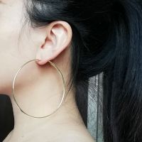 【YP】 80mm Personality Super Big Hoop Earrings Round Female Ear Rings Large Creole Earring Jewelry