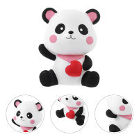 Jiogein Vinyl Panda Piggy Bank Uncreakable Cartoon Panda รูปเหรียญ Money Bank