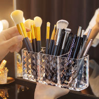Acrylic Cosmetic Storage Makeup Brush Holder Organizer Lipstick Eyebrow Pencil Bathroom Storage Display Stand Diamond