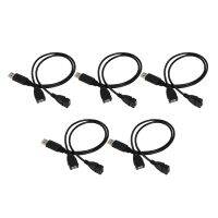 5X USB 2.0A Male Auf 2 Dual USB Female Jack Y Splitter Verteiler Adapter Kabel