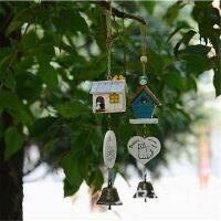 1 PC Home Birdhouse Windchime Wind Chime Garden Pendant Ornament Decoration House Landscape Home Decor YW