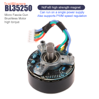 มอเตอร์ BL3525O ขนาดเล็กแบบไร้แปรงถ่าน DC6V-12V แรงบิด7.4V เครื่องยนต์แม่เหล็ก NdFeB แข็งแรงความเร็ว PWM สำหรับปืนฟาสซิสต์