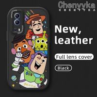 เคส Chenyyka สำหรับ VIVO Y72 5G Y52 5G Y75s 5G เคสการ์ตูนทอยสตอรี่บางนุ่มหนังดีไซน์ใหม่ซิลิกาเคสโทรศัพท์เจลฝาปิดเลนส์เต็มรูปแบบกล้องเคสกันกระแทกกันกระแทก