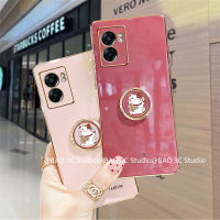 ใหม่ เคสโทรศัพท OPPO A77 A57 A76 A96 Find X5 Pro 5G 4G 2022 เคส ซิลิก้าเจลแบบนิ่มพร้อมขาตั้ง เคสโทรศัพท์ ลายการ์ตูนแมวนำโชค Case 2023