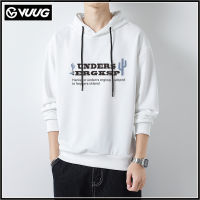 VUUG ฤดูใบไม้ร่วงใหม่เสื้อกันหนาวผู้ชายแนวโน้มการพิมพ์ Hooded Pullover เสื้อกันหนาวสำหรับวัยรุ่น