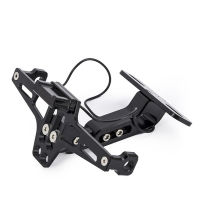 Frame Motorcycle License Number Plate Holder Bracket With Led Light Adjustable For Yamaha Bws R25 R3 Mt03 Msx